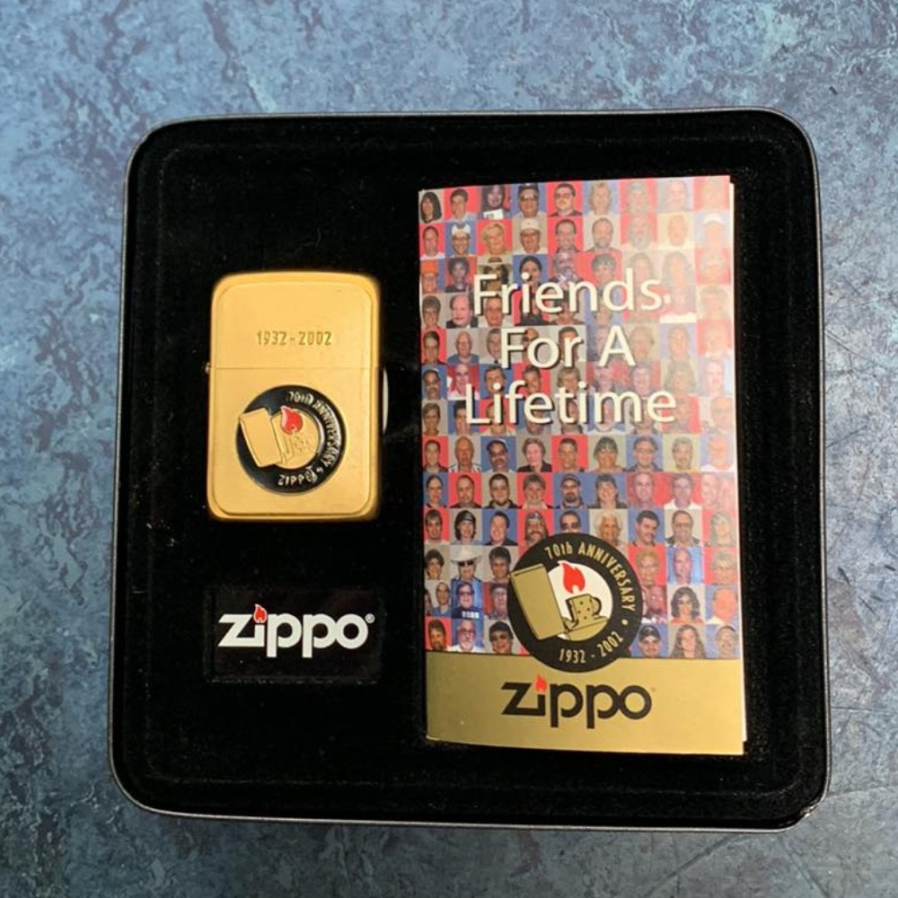 Pre-owned Zippo 70th Anniversary Friends for A Lifetime Lighter